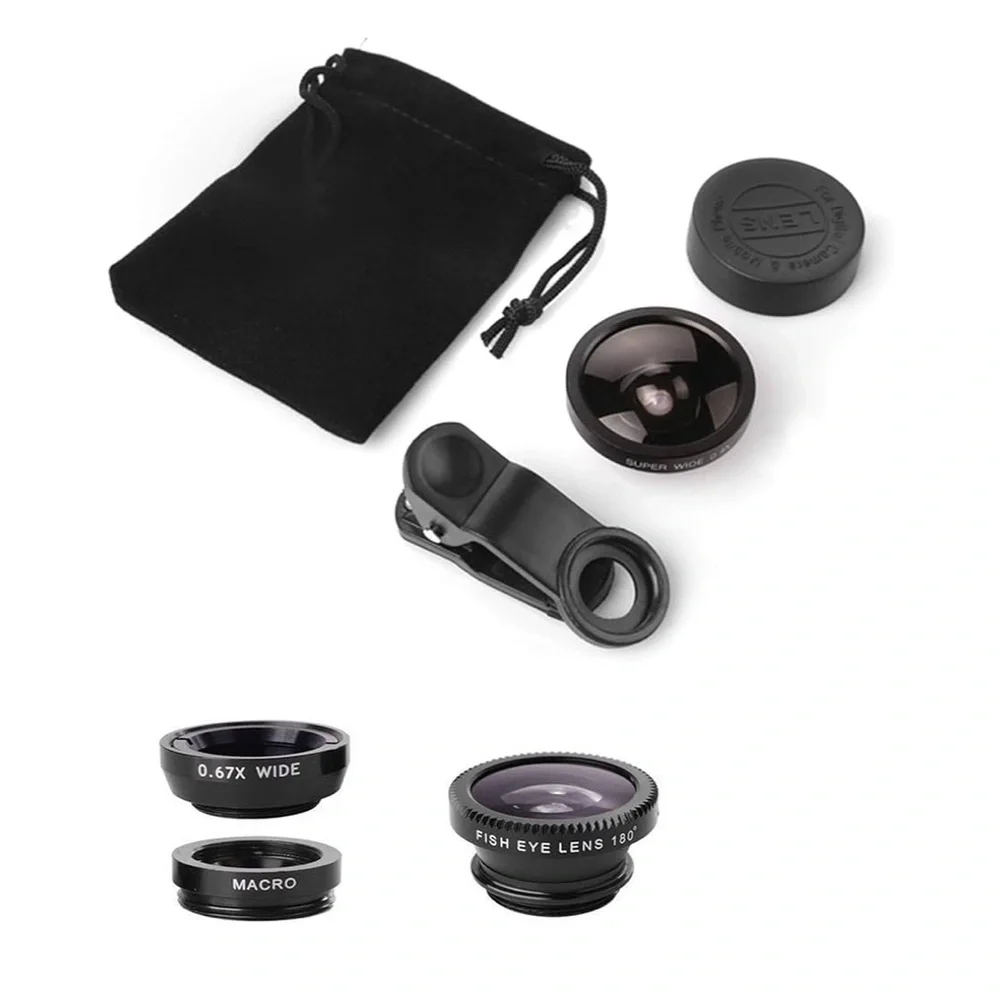 Ailun Black Camera Lenses Set with Clip-on Mechanism and Macro Feature - Picture 6 of 7